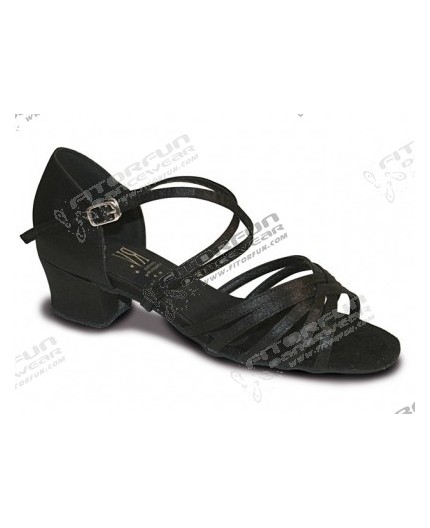 Roch Valley Bella Standard Latein Tanzschuhe Schwarz Westcoastswing